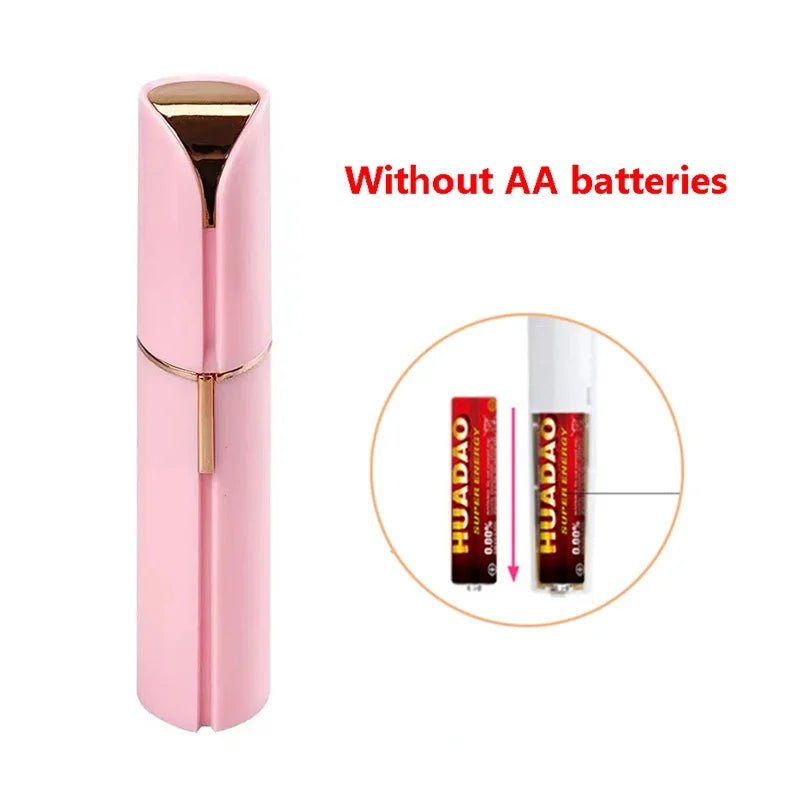 New Electric Facial Hair Removal Epilator Eyebrow Lipstick Shape Painless Facial Sensitive Areas Bikini Depilator Shaver Trimmer - Good Gifts, Gurl