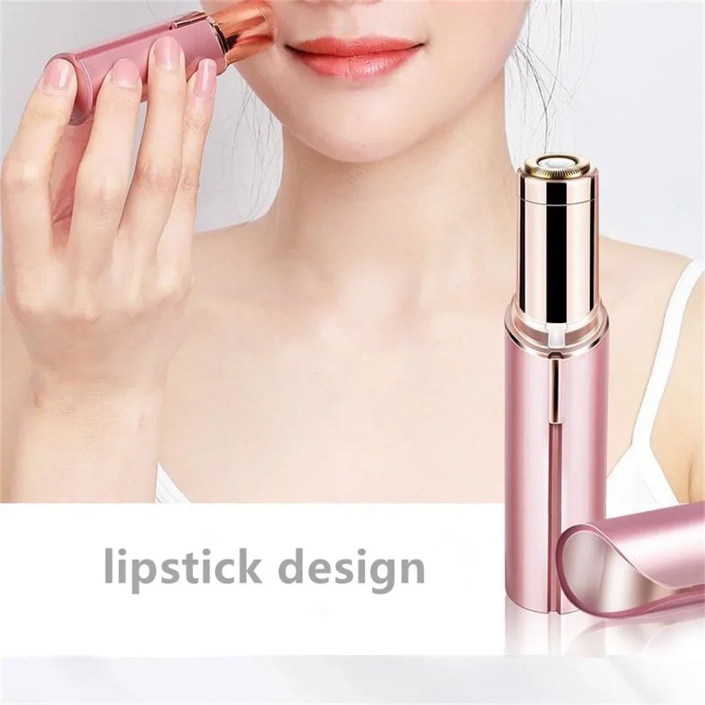 New Electric Facial Hair Removal Epilator Eyebrow Lipstick Shape Painless Facial Sensitive Areas Bikini Depilator Shaver Trimmer - Good Gifts, Gurl