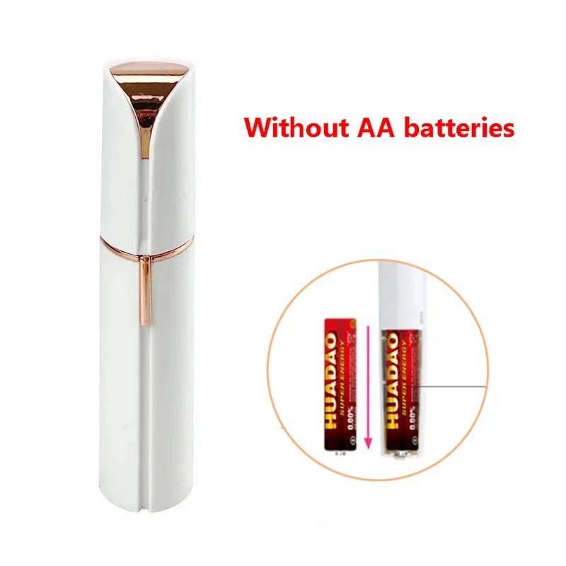 New Electric Facial Hair Removal Epilator Eyebrow Lipstick Shape Painless Facial Sensitive Areas Bikini Depilator Shaver Trimmer - Good Gifts, Gurl