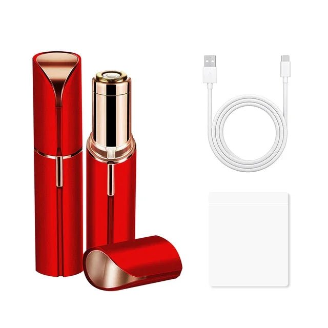New Electric Facial Hair Removal Epilator Eyebrow Lipstick Shape Painless Facial Sensitive Areas Bikini Depilator Shaver Trimmer - Good Gifts, Gurl