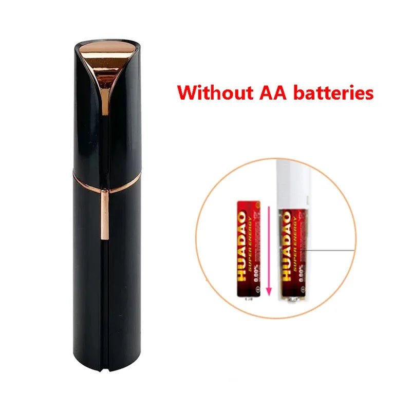 New Electric Facial Hair Removal Epilator Eyebrow Lipstick Shape Painless Facial Sensitive Areas Bikini Depilator Shaver Trimmer - Good Gifts, Gurl