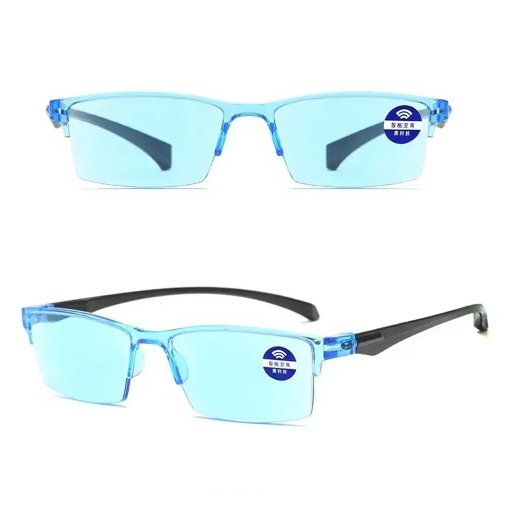 Smart Automatic Zoom Reading Glasses Anti Blue Ray Eyeglasses Autofocus Power Half - Rim Near Far Computer Glasses - Good Gifts, Gurl
