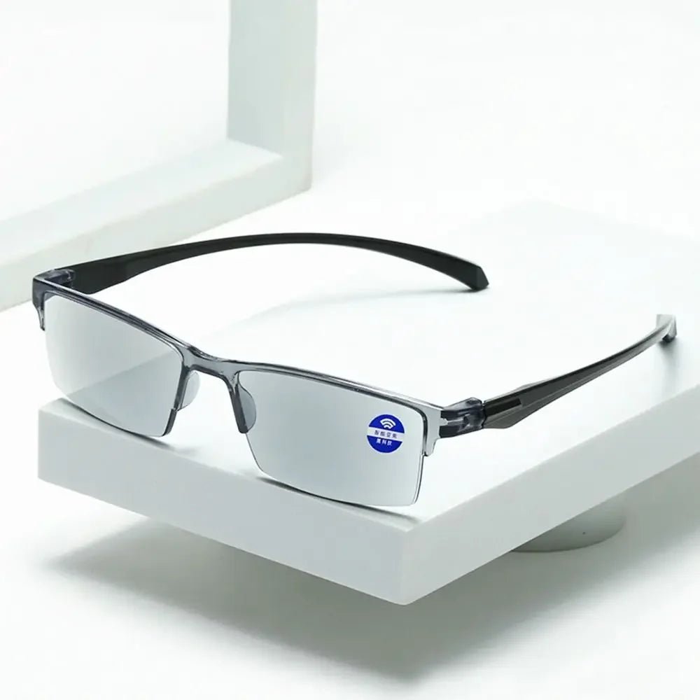 Smart Automatic Zoom Reading Glasses Anti Blue Ray Eyeglasses Autofocus Power Half - Rim Near Far Computer Glasses - Good Gifts, Gurl