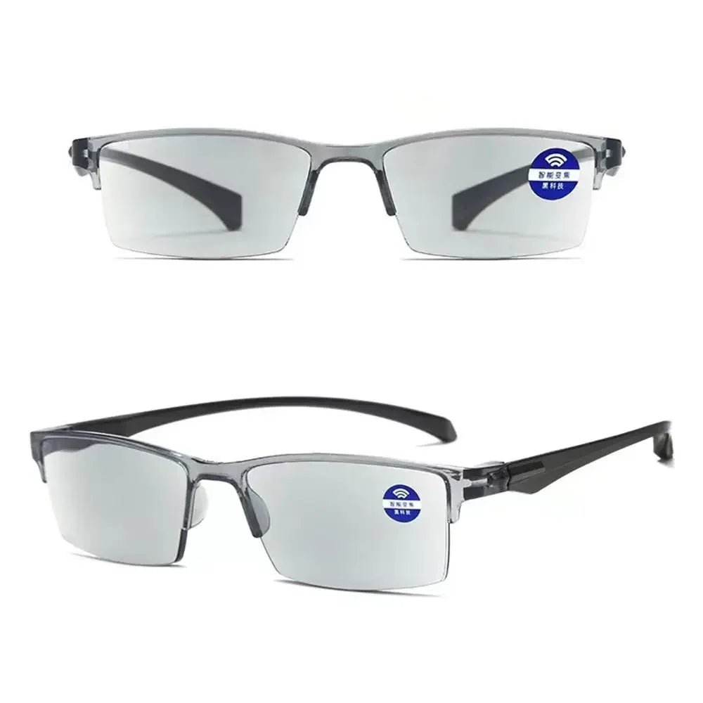 Smart Automatic Zoom Reading Glasses Anti Blue Ray Eyeglasses Autofocus Power Half - Rim Near Far Computer Glasses - Good Gifts, Gurl