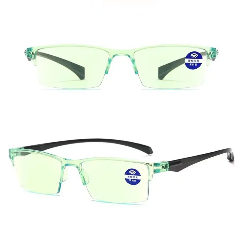 Smart Automatic Zoom Reading Glasses Anti Blue Ray Eyeglasses Autofocus Power Half - Rim Near Far Computer Glasses - Good Gifts, Gurl