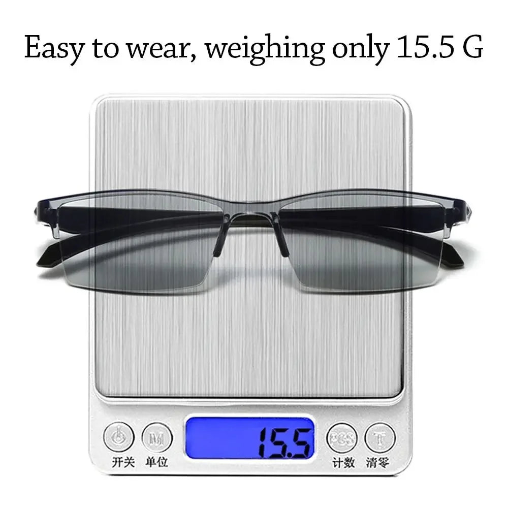 Smart Automatic Zoom Reading Glasses Anti Blue Ray Eyeglasses Autofocus Power Half - Rim Near Far Computer Glasses - Good Gifts, Gurl