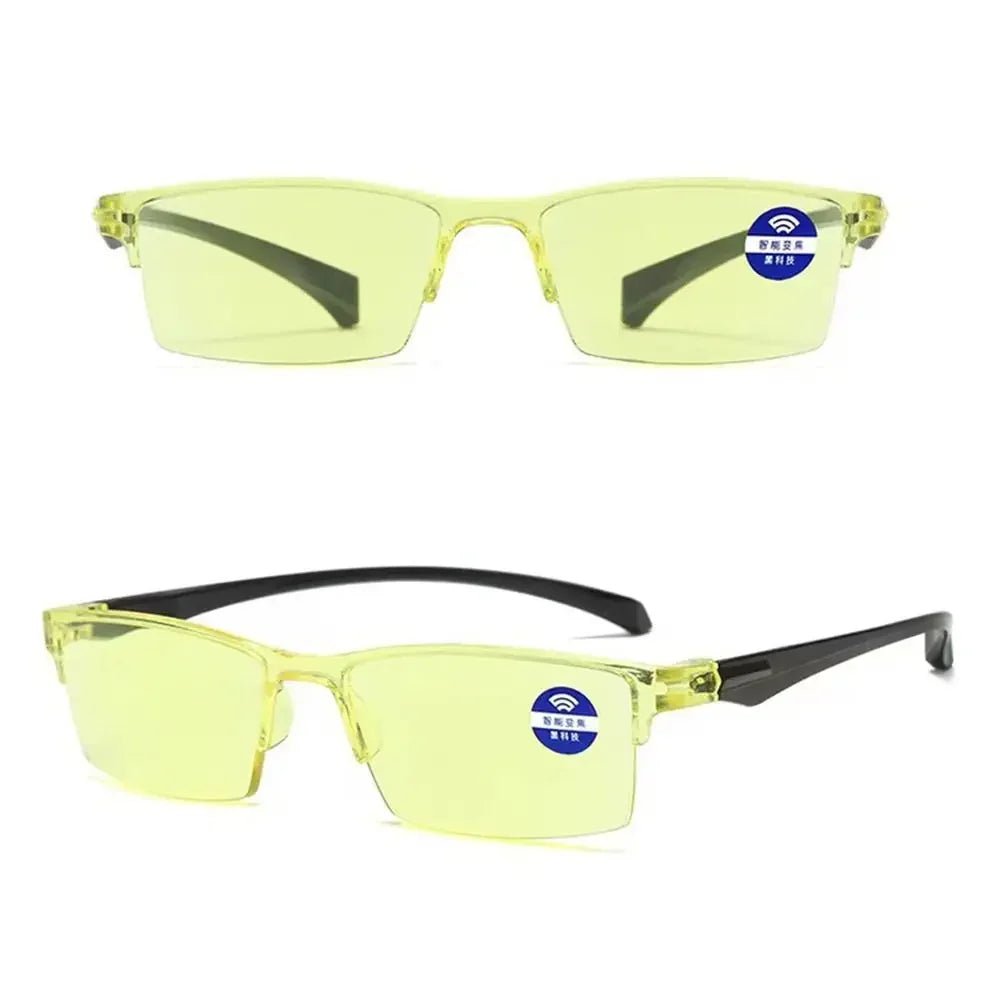 Smart Automatic Zoom Reading Glasses Anti Blue Ray Eyeglasses Autofocus Power Half - Rim Near Far Computer Glasses - Good Gifts, Gurl