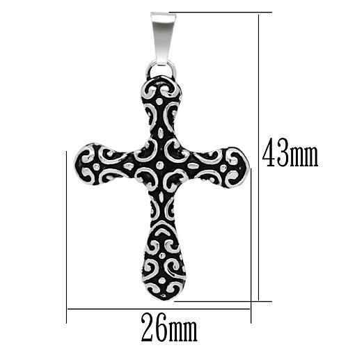 TK554 - High polished (no plating) Stainless Steel Necklace with No Stone - Good Gifts, Gurl