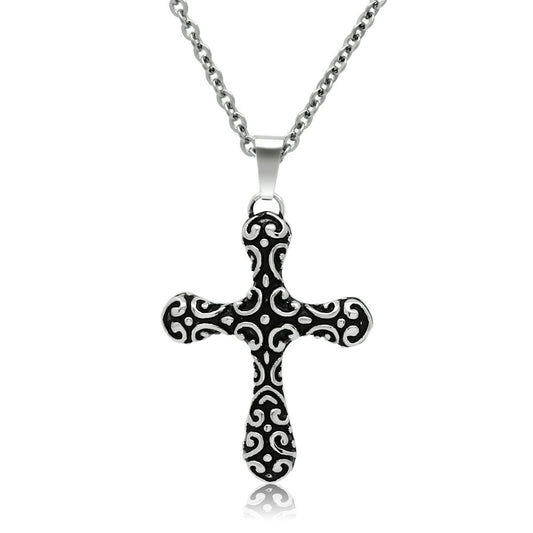 TK554 - High polished (no plating) Stainless Steel Necklace with No Stone - Good Gifts, Gurl