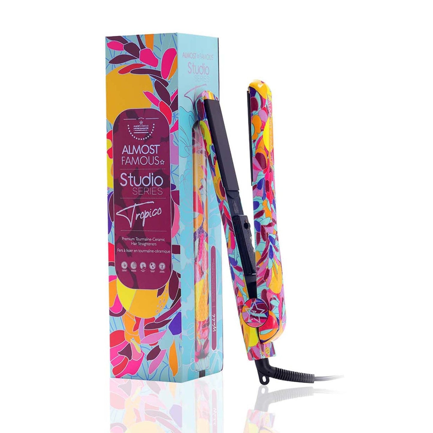 Tropico Studio 1.25" Flat Iron with Waterprint Design - Good Gifts, Gurl