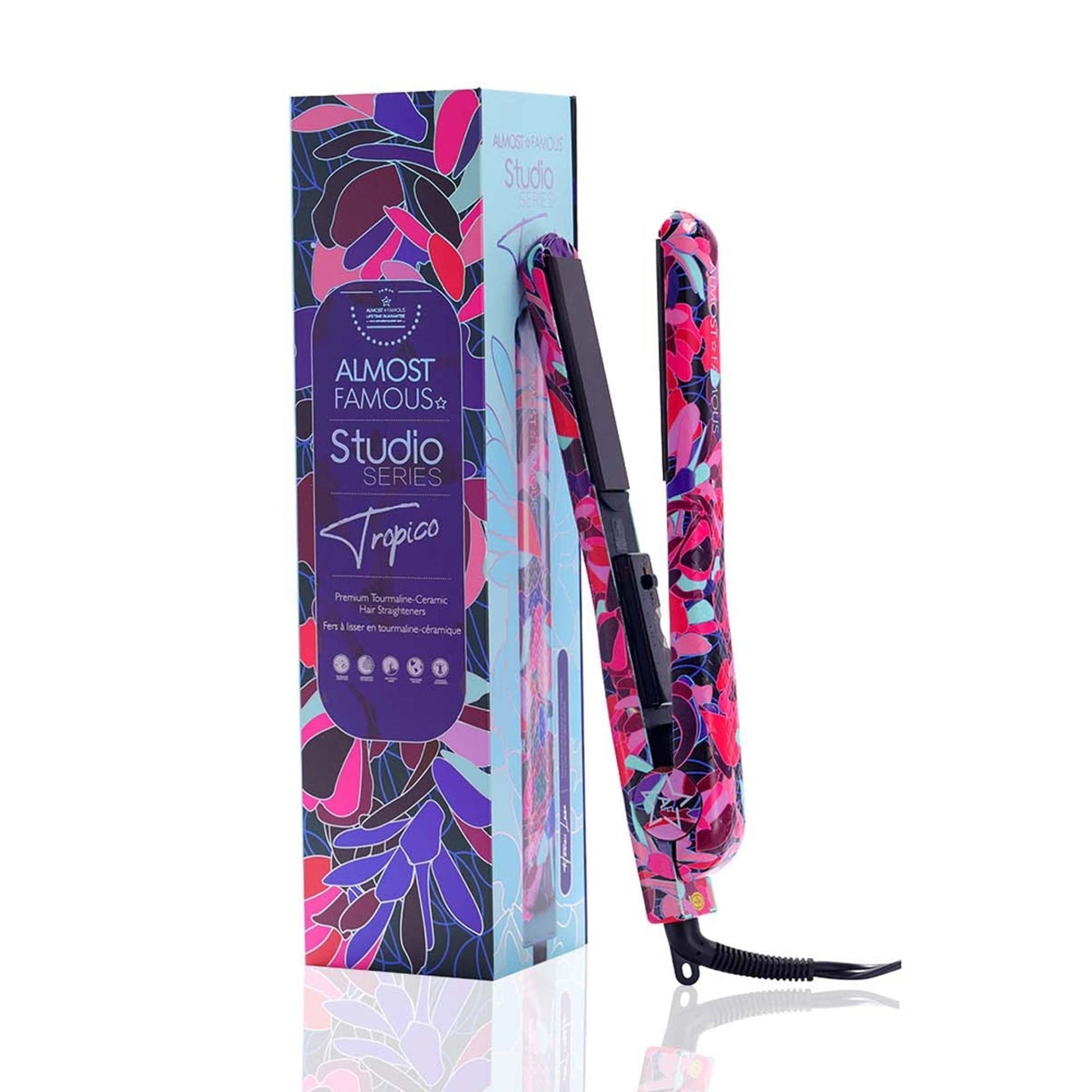 Tropico Studio 1.25" Flat Iron with Waterprint Design - Good Gifts, Gurl