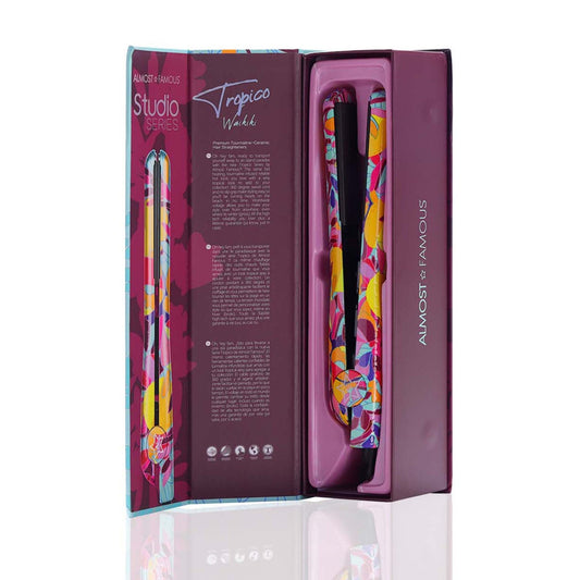 Tropico Studio 1.25" Flat Iron with Waterprint Design - Good Gifts, Gurl