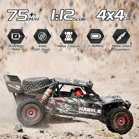 WLtoys 124016(V2) Fast RC Car, 1/12 Brushless RC Car with Independent ESC for Adults, 75km/h, Suitable for Outdoors and Gifts - Good Gifts, Gurl